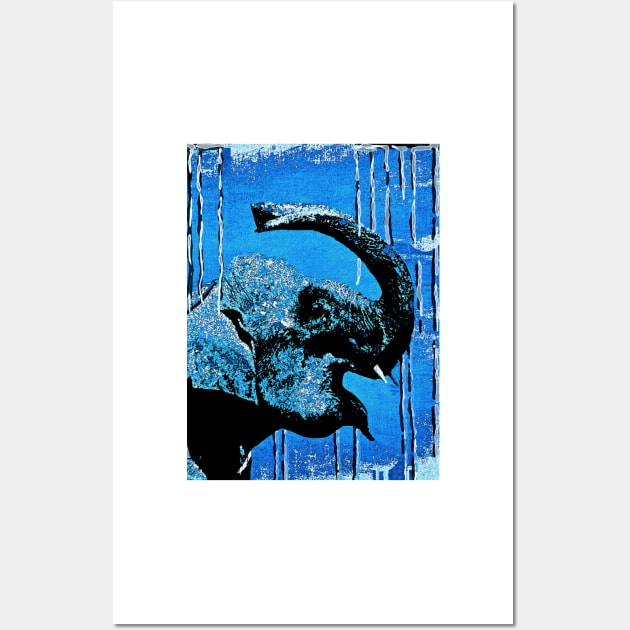 Elephant Joy Wall Art by Overthetopsm